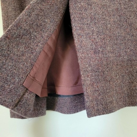 Vintage Woolrich Women's 100% Pure Wool Purple Knee Length Skirt Size 6 Pockets - Picture 7 of 14